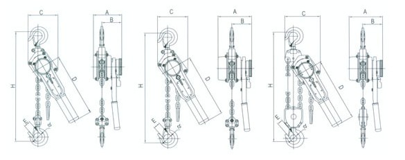 浙江手牌 SB-ZL型手扳葫蘆結(jié)構(gòu)圖