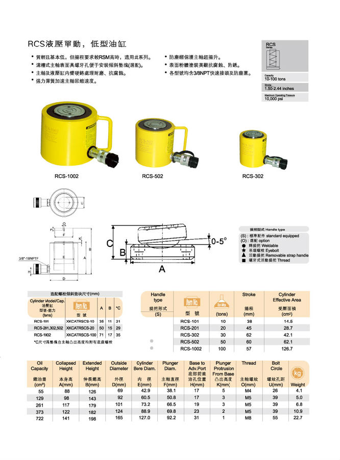 臺灣優(yōu)偉油缸 低型油缸