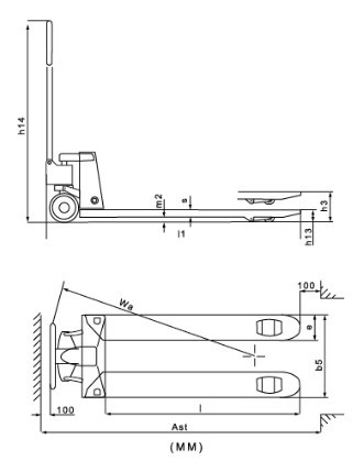 浙江儲(chǔ)力 SBK超寬搬運(yùn)車結(jié)構(gòu)圖