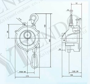 北京開源 ENDO-15型彈簧平衡器結(jié)構(gòu)圖