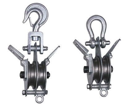 金星 雙面開口雙輪起重滑車(鋼輪)