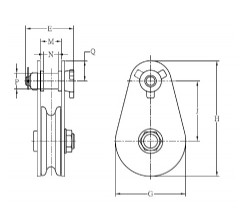 臺灣振鋒YOKE 8-503固定式滑車結(jié)構(gòu)圖