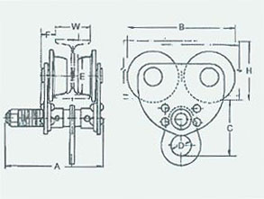 臺灣川崎 AP工字行車結(jié)構(gòu)圖