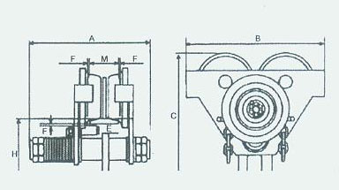 臺灣川崎 PT工字行車結(jié)構(gòu)圖