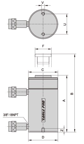 上海鷹普 ED型雙作用液壓缸結(jié)構(gòu)圖